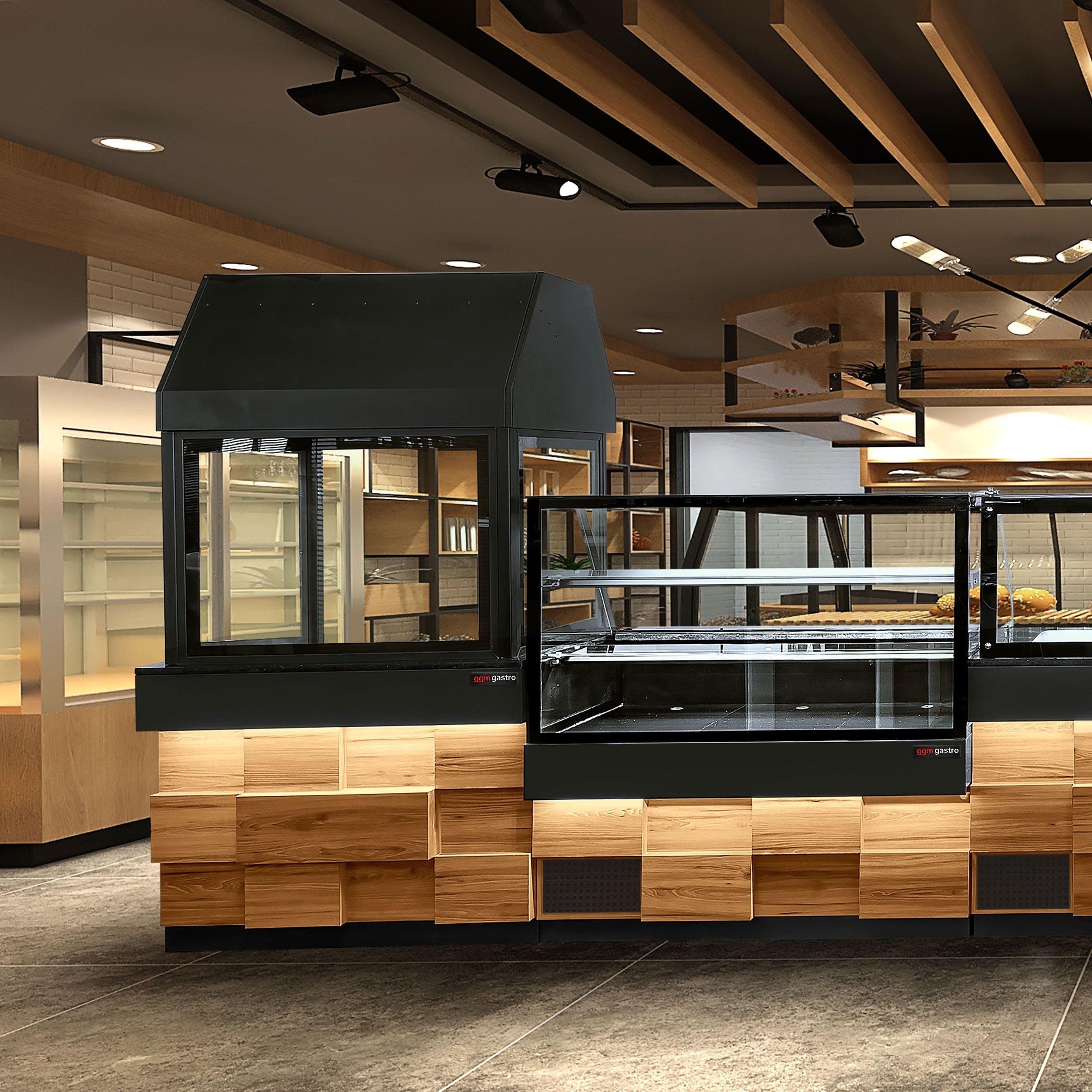 Toronto for wood coal grill - 1500mm - black granite work machine