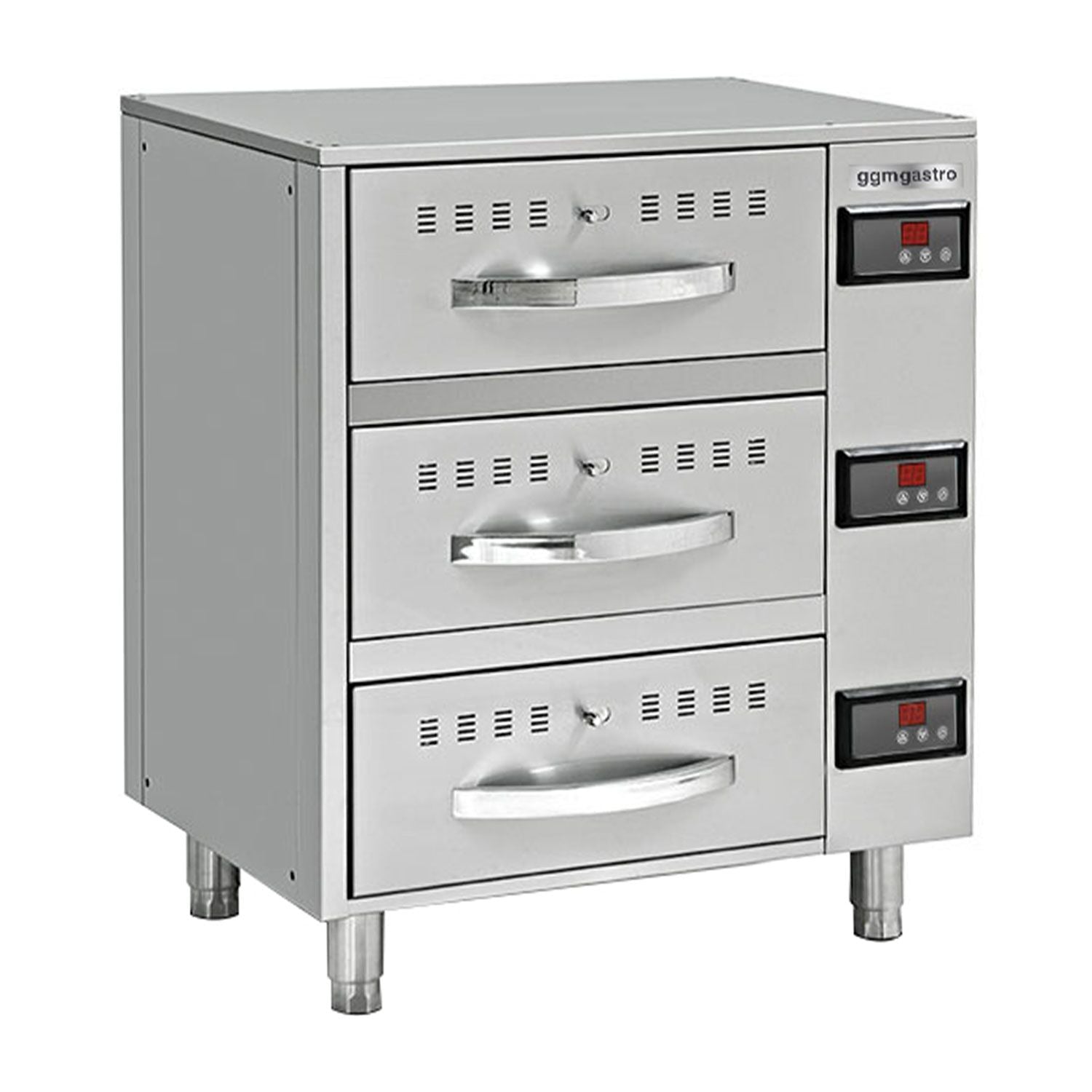 Heating cabinet - 824mm - 3 drawers