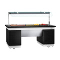 Cold Open Buffet counter dublin - 2000mm- Cooling Pleytli & Wheel