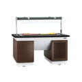 Cold Open Buffet counter dublin - 1600mm - cooler PLET & wheel