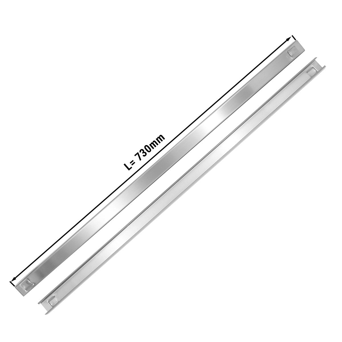 (2 pieces) Patisserie refrigerator rail U. 730mm
