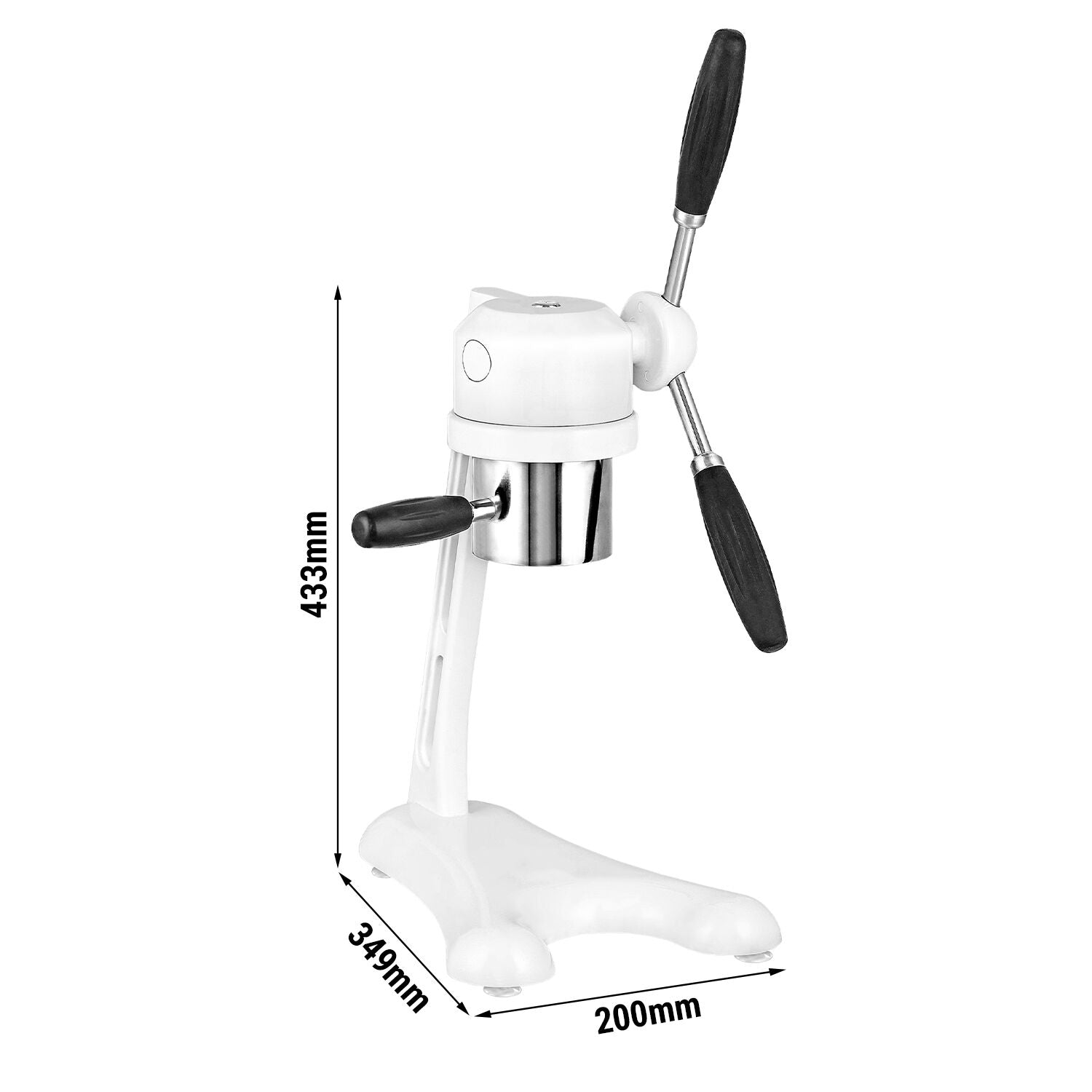Manual spaghetti ice cream press