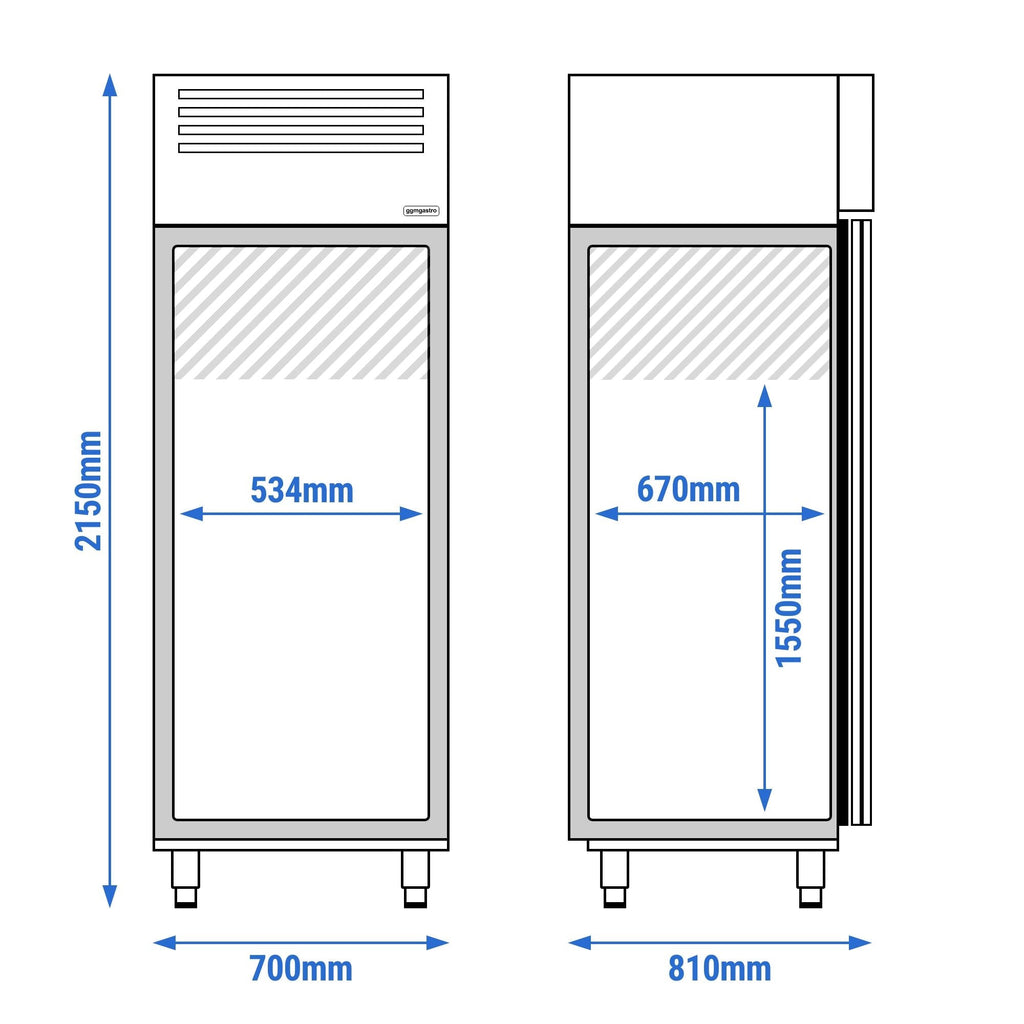 Chocolate Storage Cabinet Premium - GN 2/1 - 700 liters - 1 door