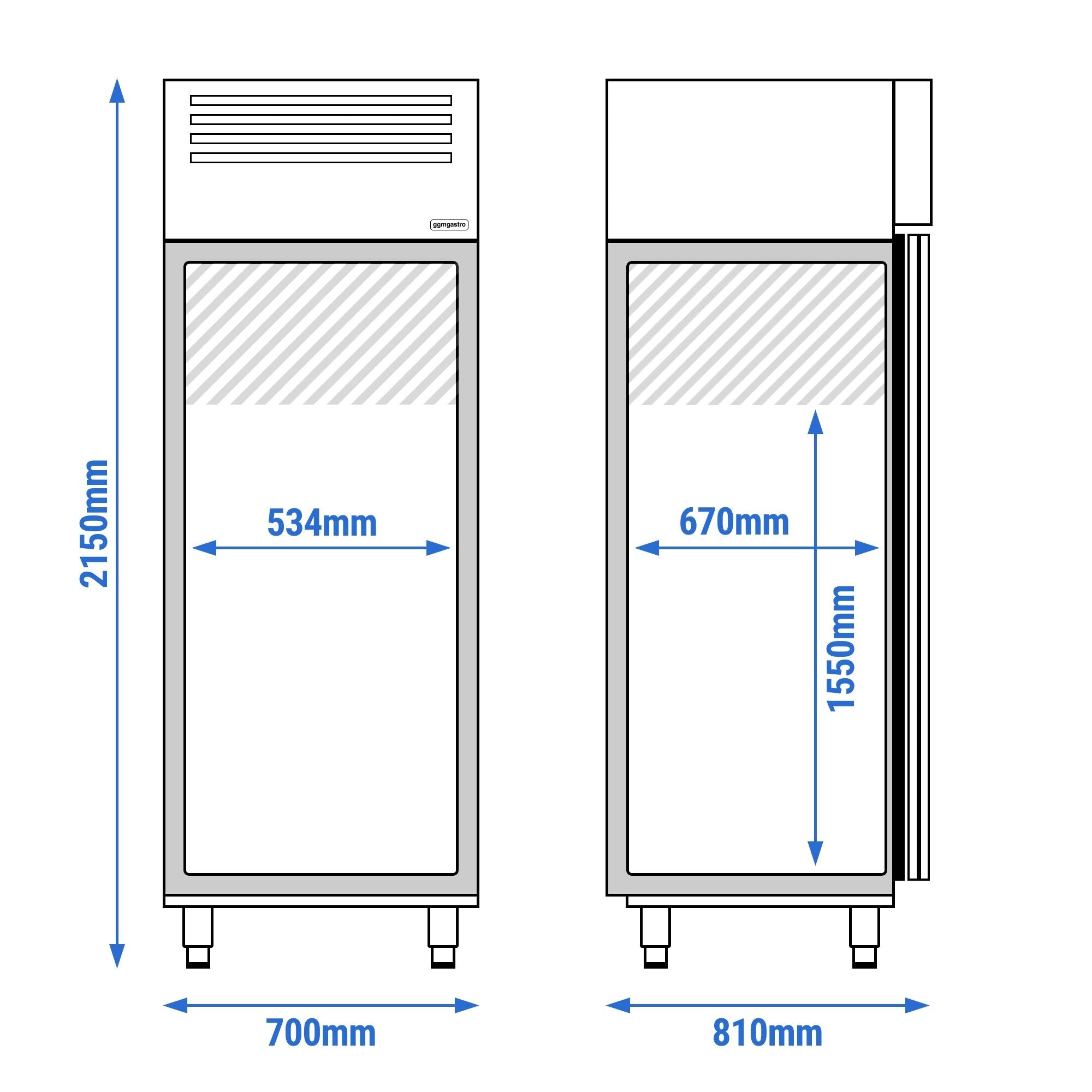 Chocolate Storage Cabinet Premium - GN 2/1 - 700 liters - 1 door