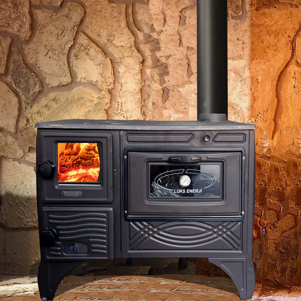 Black Cast Iron Stove