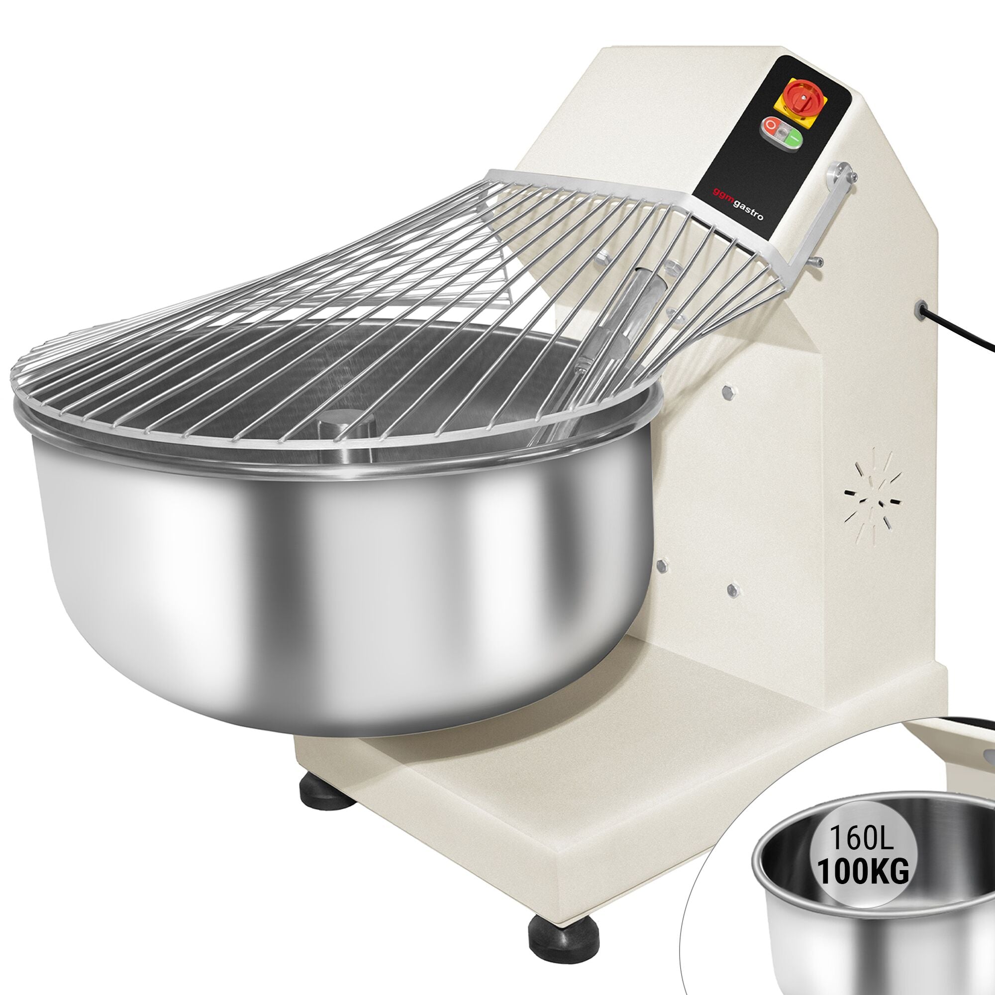 Dough kneading machine - 160 liters / 100 - fixed chamber kg - 400 V