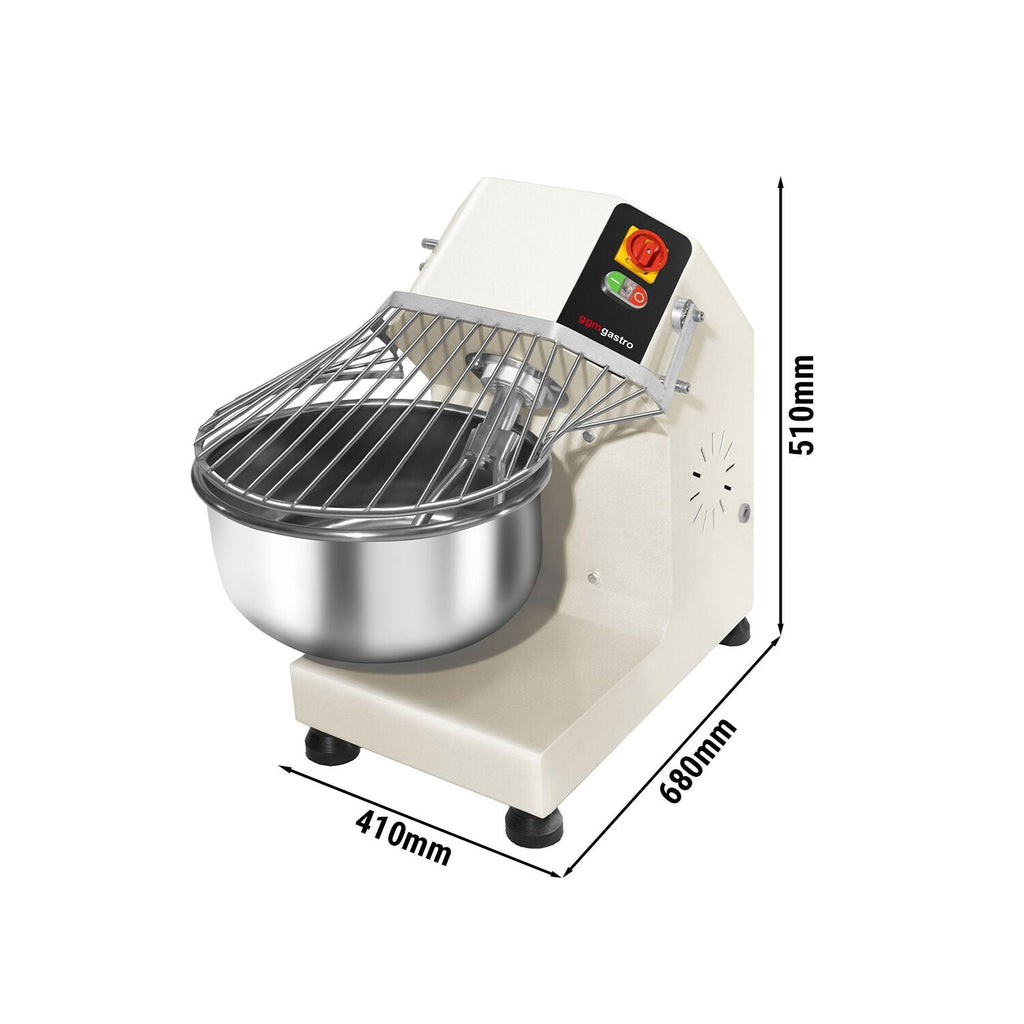 Dough kneading machine - 20 liters / 10 kg - fixed chamber - 230 V