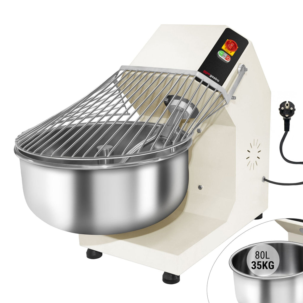 Dough kneading machine - 80 liters / 35 kg - fixed chamber - 230 V