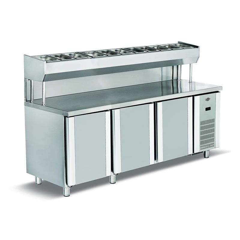Pizza Salad Refrigerator - 3 Doors - 500 Lt - EMPERO