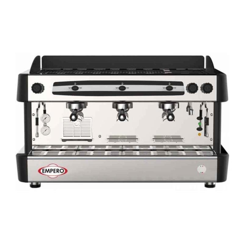 Black Fully Automatic Espresso Coffee Machine - 3 Group - Empero