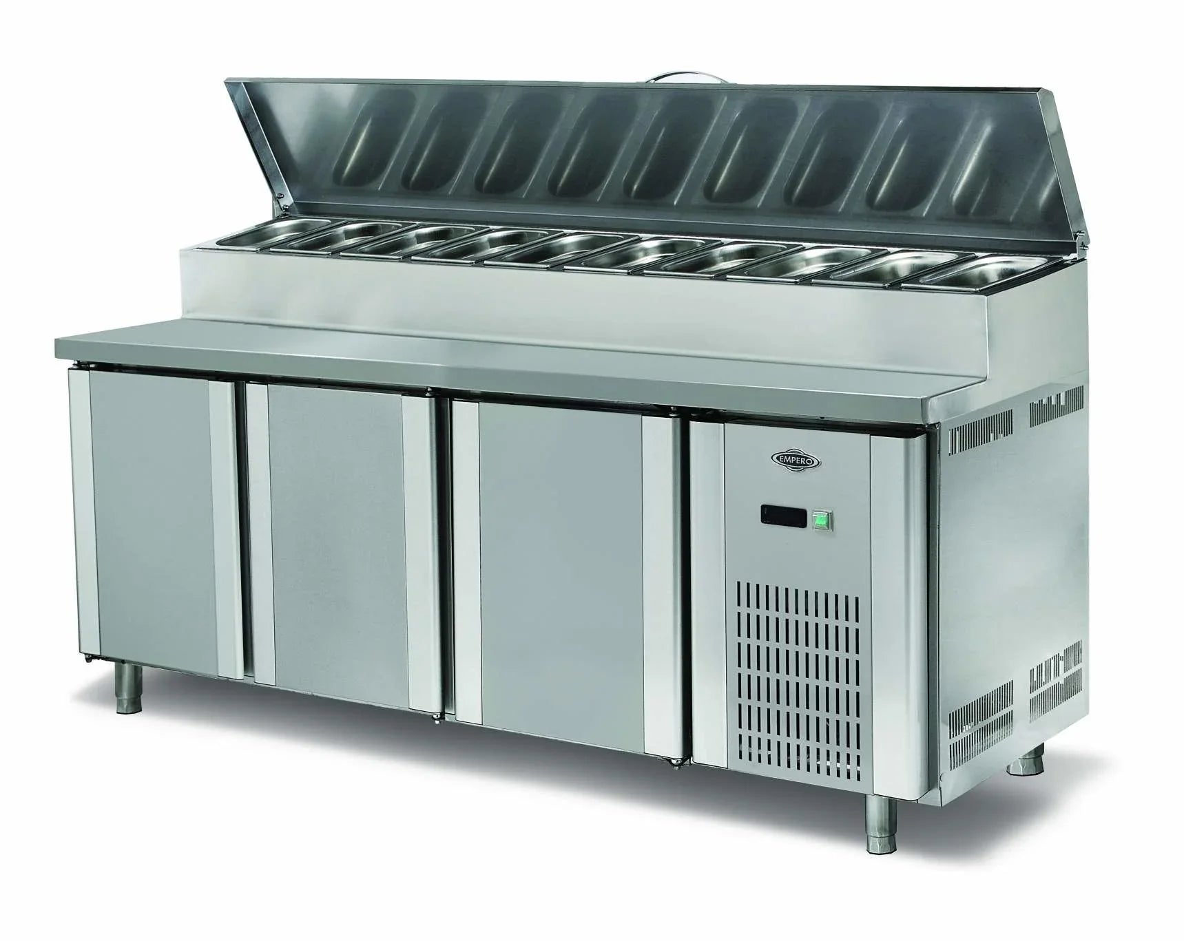 Pizza Salad Refrigerator - 3 Doors - 500 Lt - 10 Trays - EMPERO