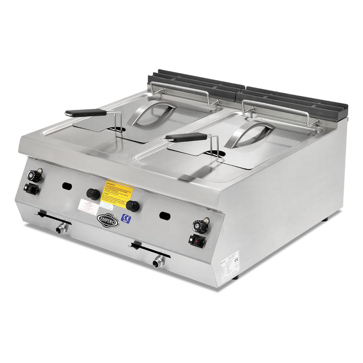 Gas Deep Fryer - 12+12 L - EMPERO