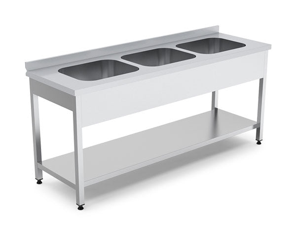 Three Evyeli Lower Shelf with Lower Shelf - 2000 mm (Demonte) - EMPERO