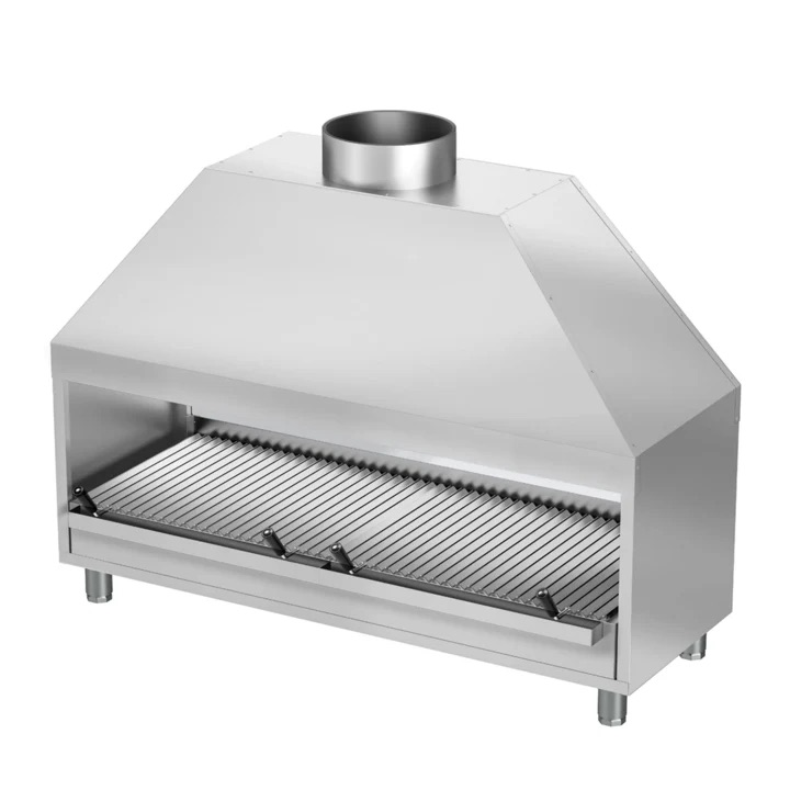 Stainless closed grill - 2000 mm - Anka