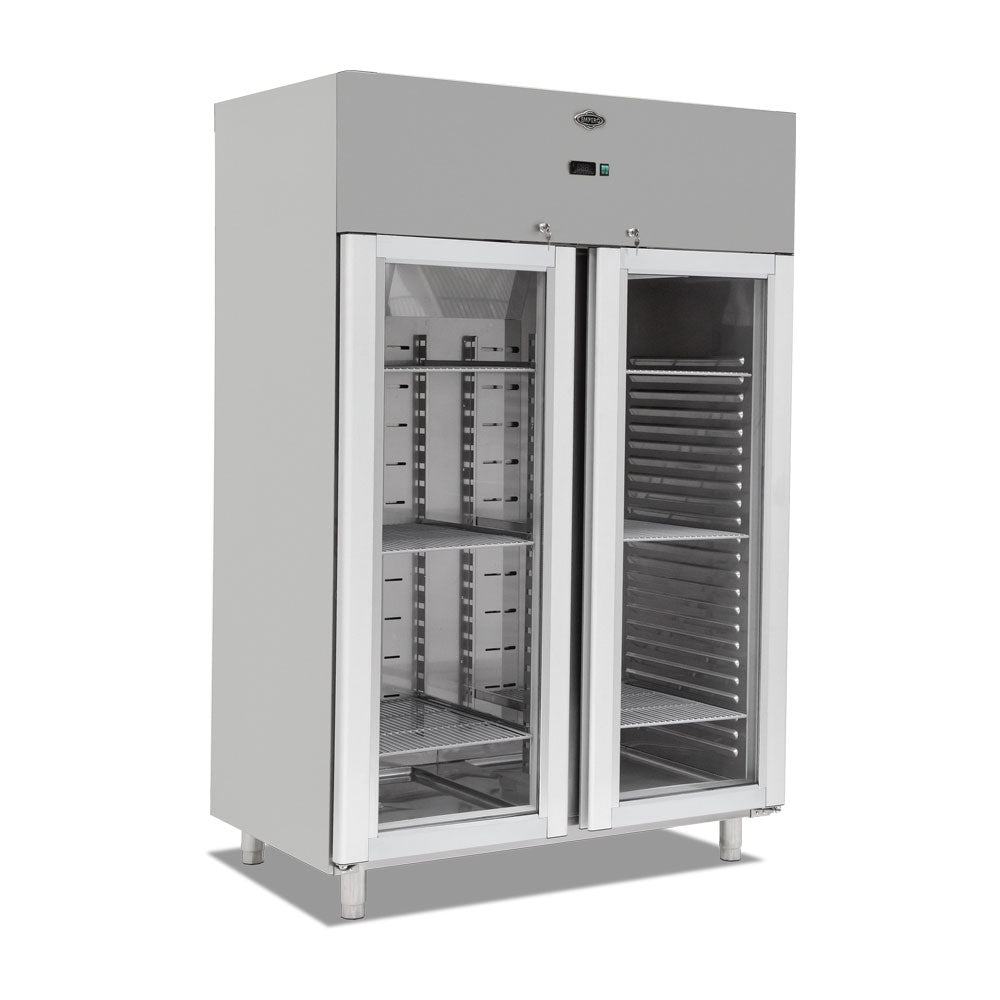 Glass Door upright type refrigerator - double door - 1400 lt - impero