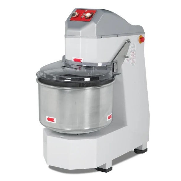 Spiral dough kneading machine, double speed, 60 kg - impero