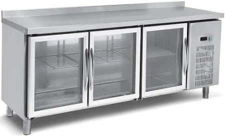 Glass counter type refrigerator - 3 doors - 400 lt - impero