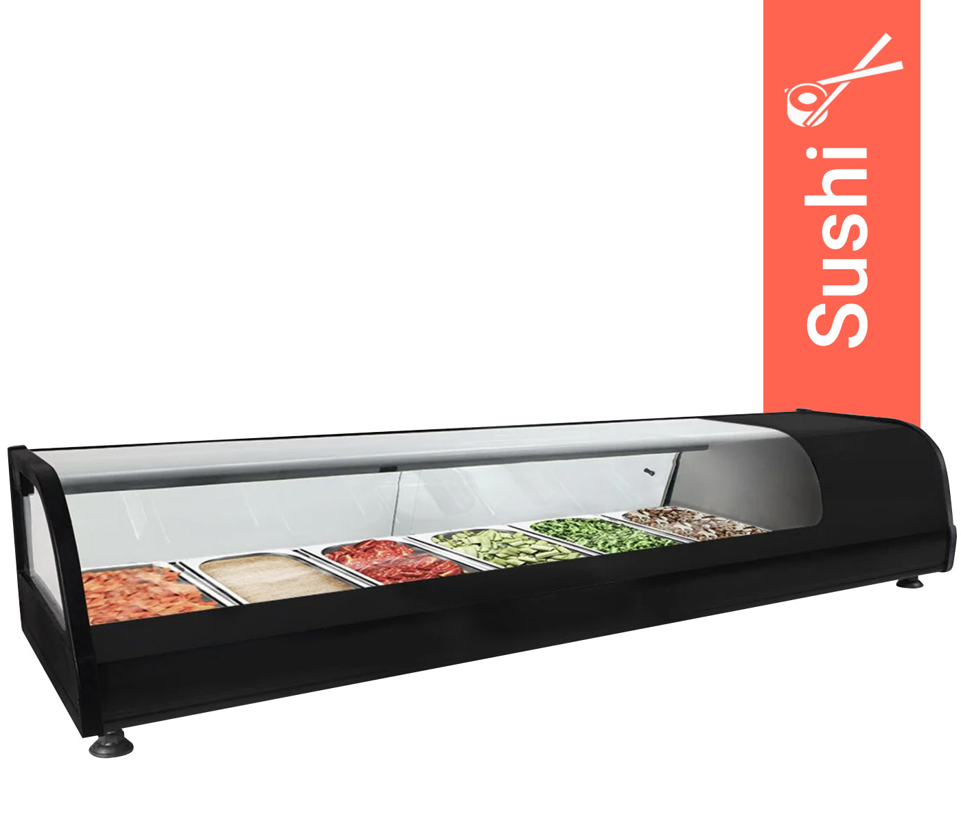 Cooled Showcase Premium - 1395x400mm - 6x GN 1/3