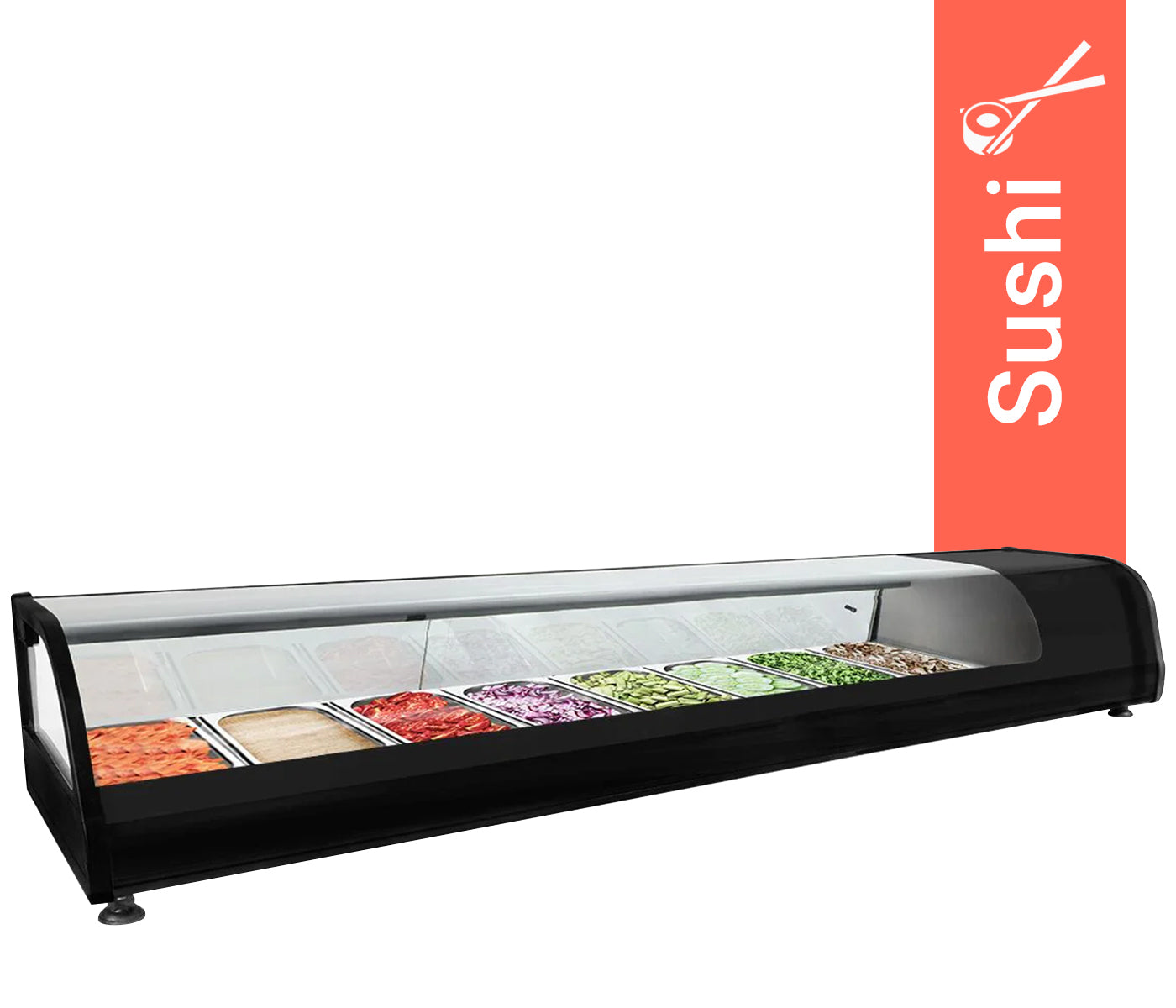 Cooled Showcase Premium - 1750x400mm - 8x GN 1/3